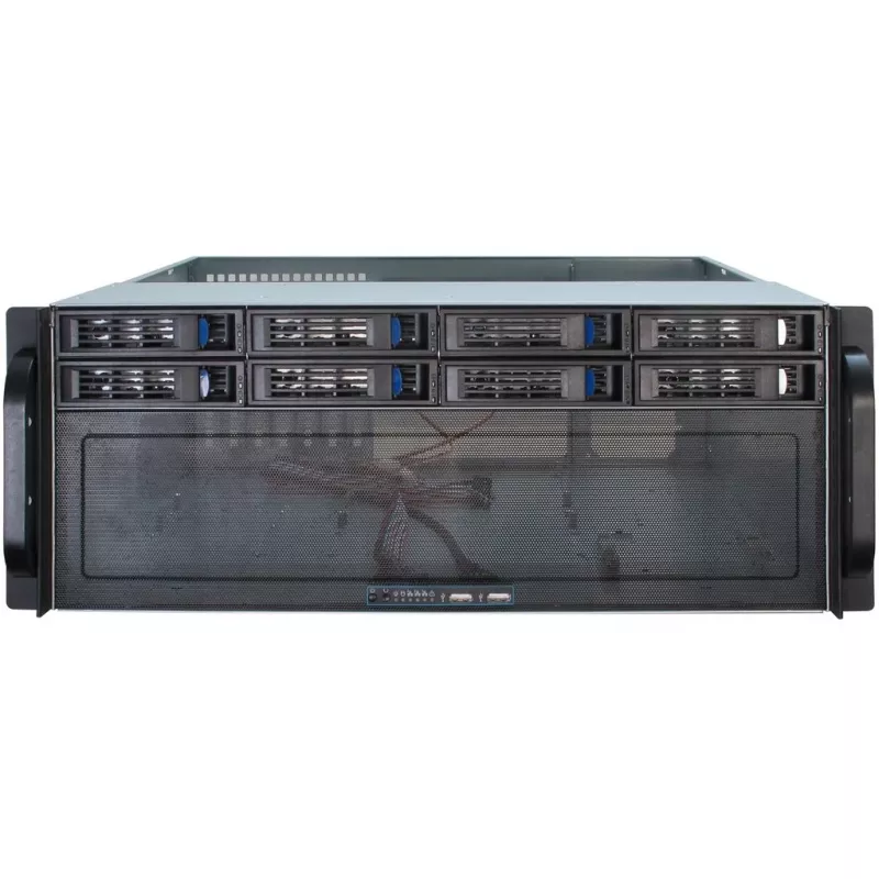 Servera korpuss Inter-Tech 4U-4408 Rack Melns, Sudrabs