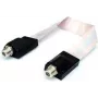FD 3 lentes kabelis e+p 0.2m Sieviete/Sieviete Balts 75 Ω