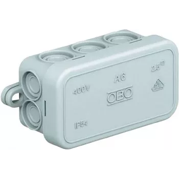 OBO BETTERMANN 2000001 Sadales kārba A6 80x43x34 mm Gaiši pelēka (RAL 7035) IP55