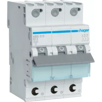 Hager MBS313 13A B tipa automātiskais slēdzis, 3 moduļi
