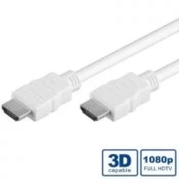 VALUE High Speed HDMI kabelis ar Ethernet, 2 m, balts (11.99.5702)