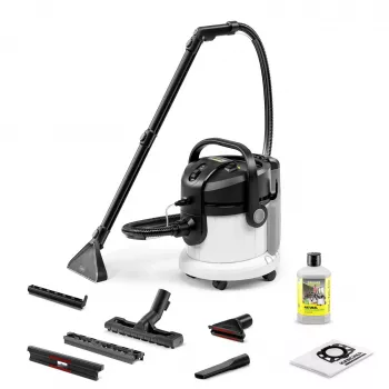 KÄRCHER putekļsūcējs, 1000 W, 4 L, sausā/mitrā tīrīšana, bezmaiss, melns/pelēks/balts 1.081-155.0