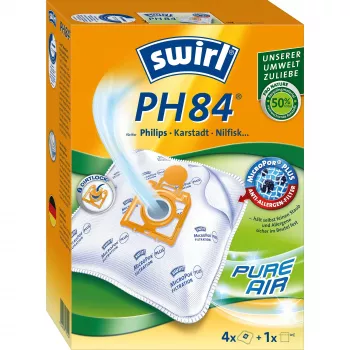 Swirl PH 84 AirSpace MicroPor Plus putekļu maisi putekļsūcējam (4 gab. + 1 filtrs)