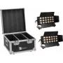 LED gaismu komplekts EUROLITE CLS-18 QCL RGB/WW 18x7W ar transporta kasti