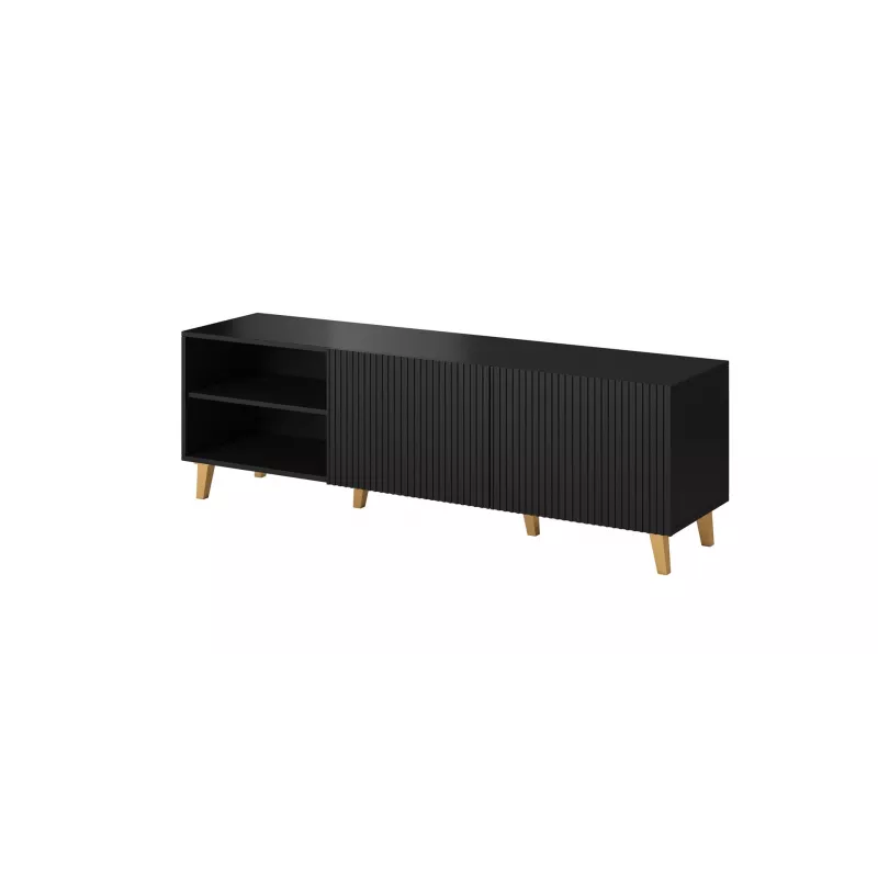 Cama RTV skapis PAFOS 150x42x52 melns matēts