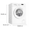 Veļas mazgājamā mašīna Bosch WGE02201PL — 8 kg, 1200 RPM, 55 L cilindrs, LED displejs, invertors