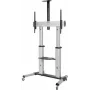 SpeaKa Professional SP-6646944 Turētājs izkārtņu displejiem 2,54 m (100 inch) Melns - Sudrabs