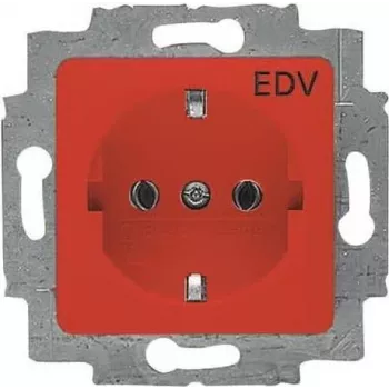 20 EUC/DV-217-101 SCHUKO Kontaktligzdas ieliktnis Sarkans RAL3020 (2CKA002011A6251)