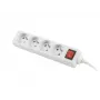Pagarinātājs Lanberg PS1-04E-0150-W 1.5m 4 Franču Kontaktligzdas Balts
