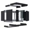 EFB Elektronik 19 Wandgehäuse X-Rack mit Glastür 400-600mm schwarz - Wandgehäuse (WGX-0906TS.G1)