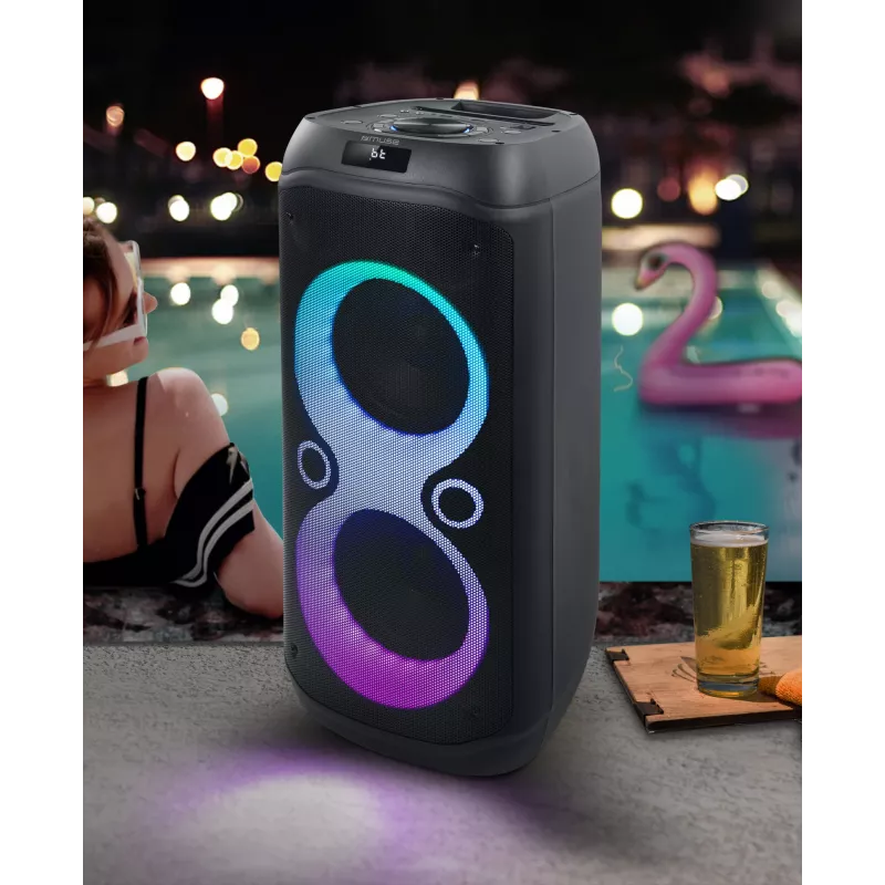 Muse M-1937 DJ portatīvā ballīšu skaņas sistēma melna 600 W