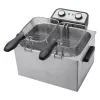 ProfiCook PC-FR 1038 Divu sekciju brīvstāvošais fritieris 3000 W Sudrabs
