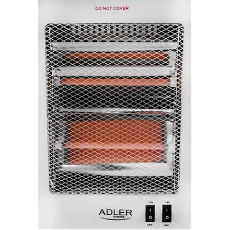 Adler AD 7709 Halogēna sildītājs | 800 W | 2 jaudas līmeņi | Balts
