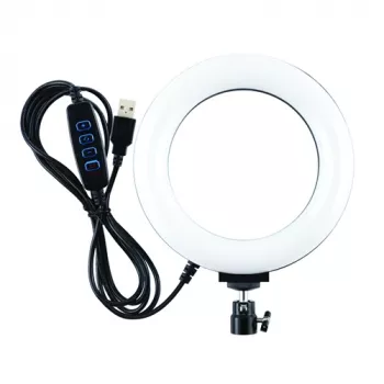 LED gredzena gaisma, 16 cm, USB
