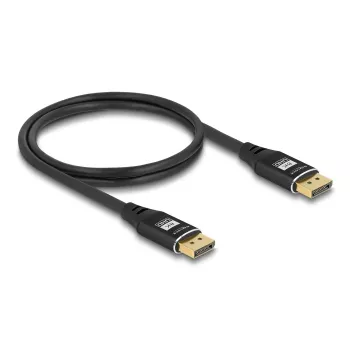 DeLOCK DisplayPort kabelis 8K 60 Hz 3 m Melns Metāls