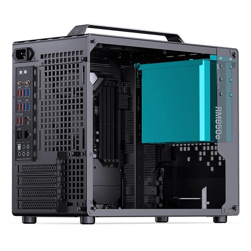 Jonsplus Z20 matx korpuss ar rokturi - melns