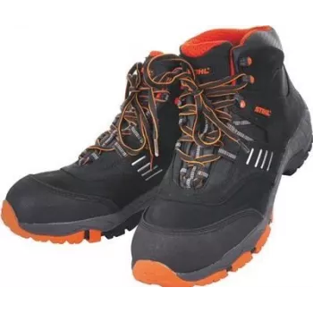 STIHL drošības zābaki S3 G.48 melni/oranži āda KW10 Stihl (00884890048)