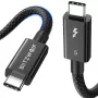 USB-C kabelis BlitzWolf BW-HDC8 1.5 m 240W melns