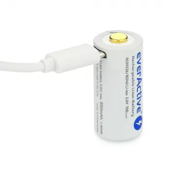 Atkārtoti uzlādējama baterija everActive EV16340 700mAh 3V ar Micro USB lādēšanu