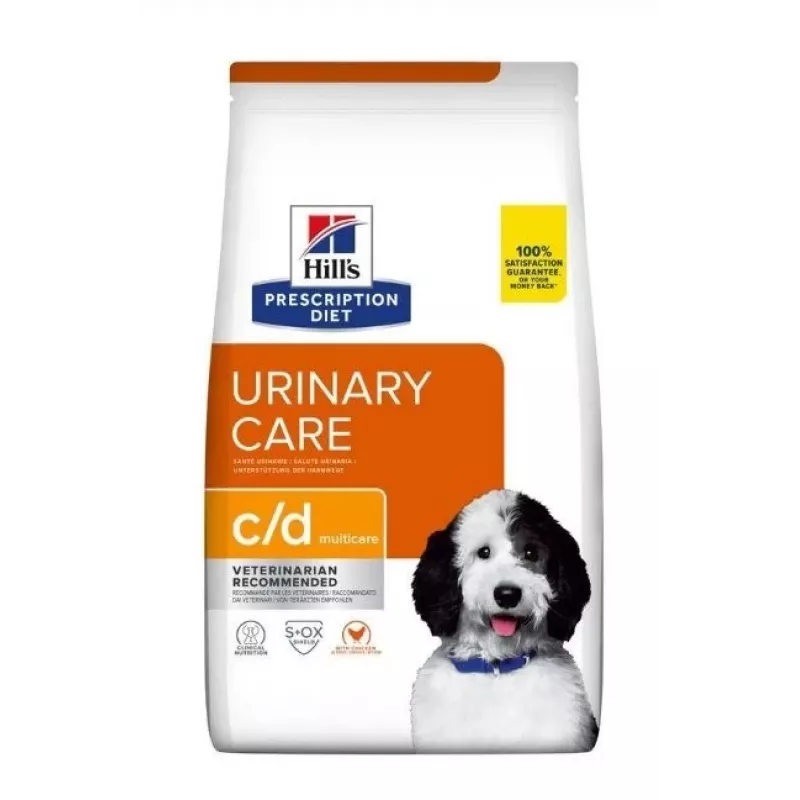 HILL'S PRESCRIPTION DIET Canine Urinary Care c/d Multicare Sausā barība suņiem ar vistu 1,5 kg