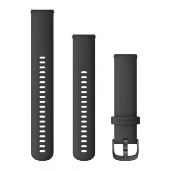 Garmin 010-12932-11 Melna Silikona Siksniņa 20 mm