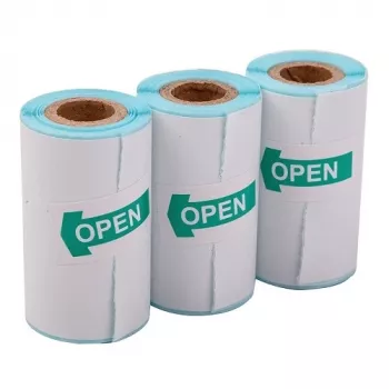 Hismart HS083410 termopapīra uzlīmju ruļļi (52x30 mm, 3 ruļļi)