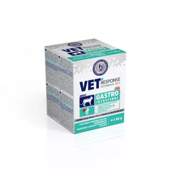 VET RESPONSE Gastrointestinal - mitrā barība kaķiem - 4x85g