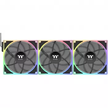 Ventilatoru komplekts THERMALTAKE TOUGHFAN EX 140 ARGB Sync 3Pack — 140mm, liela gaisa plūsma, zems troksnis