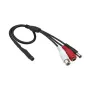 Mikrofons drošības kamerai ACTi PMIC-0100 — visvirziena vadu mikrofons, 3.5 mm, 2.3 m kabelis, Melns/Sarkans/Balts