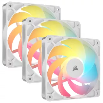 CORSAIR RS120-R 120mm baltais ARGB dzesēšanas ventilators 25mm biezums