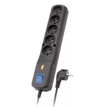 Lestar 5w Lv-530wa pārsprieguma aizsargs, 1,5m, Melns