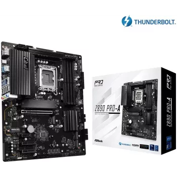 Mātesplate ASRock Z890 Pro-A ATX — Intel Z890 chipset, LGA 1851, DDR5, 4x DIMM, 256GB, 2.5Gb LAN, PCIe Gen5
