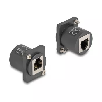 DeLOCK D-Type modulis RJ12 ligzda-ligzdai melns 88107