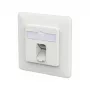 METZ CONNECT Savienojuma ligzda E-DAT C6A LSA++ 1 Ports UP satiksmes balta