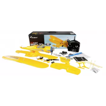 Lidmodelis Amewi AMXFlight Beech D17s 3D/6G RTF — dzeltens, gatavs lidojumam