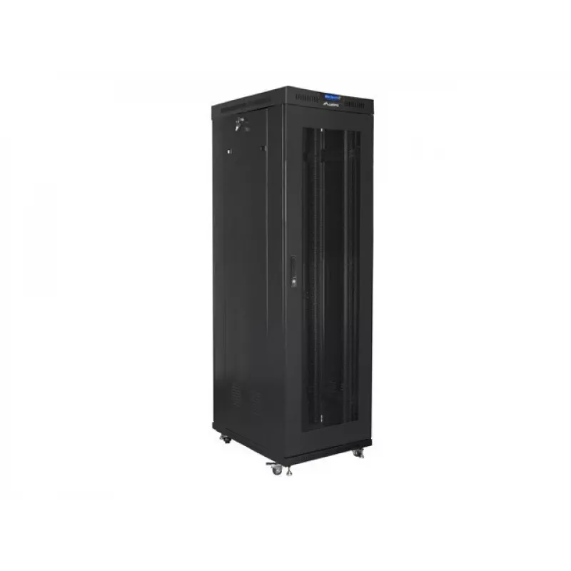 Brīvi stāvošs skapis Lanberg FF01-6042-23BL 42U 1200kg Melns