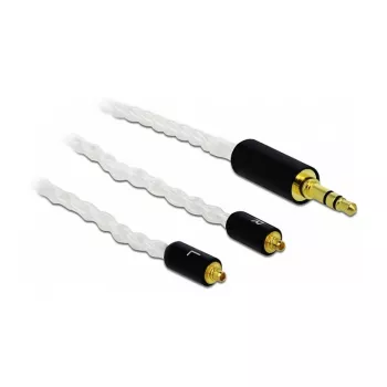 Audio kabelis DeLOCK 85845 1.2m 3,5mm 2x MMCX balts