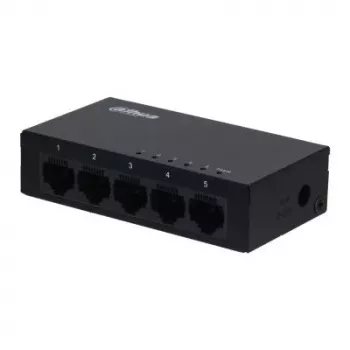Dahua Technology SG1005-EUR tīkla slēdzis, nekonfigurējams L2, Gigabit Ethernet (10/100/1000), melns