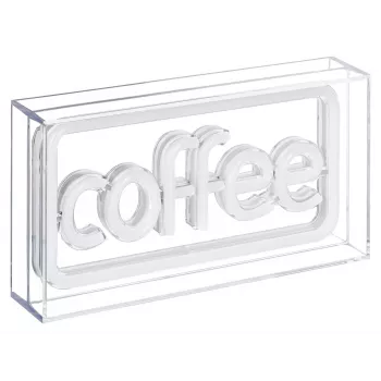 Neona LED zīme ActiveJet AJE-NEON COFFEE, daudzkrāsaina, USB 5V, virsmas montāža, AS plastmasas rāmis