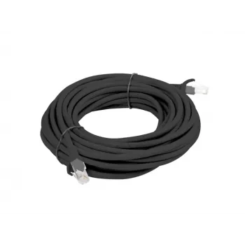 LANBERG tīkla kabelis Cat6 U/UTP RJ-45 uz RJ-45, 5 m, melns, CCA vadītāji, 250 MHz, 26 AWG