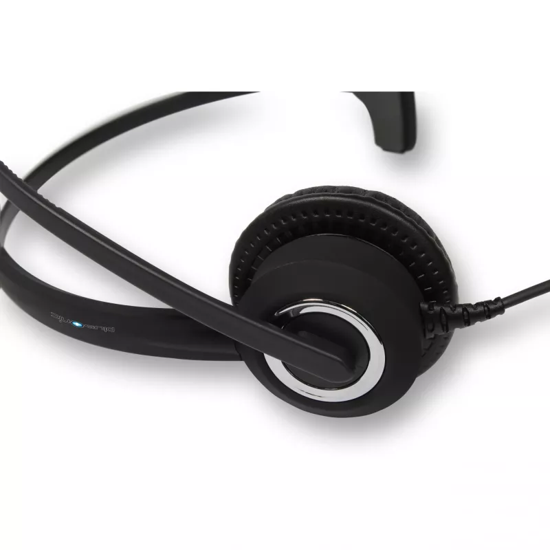 Mono USB austiņas Plusonic 10.1P — vienas auss USB austiņas ar mikrofonu, saderīgas ar Teams un Skype