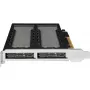 Mobilais M.2 NVMe plauktiņš RAIDSONIC ToughArmor MB842MP-B — 2 izņemami sloti, PCIe 4.0 x16