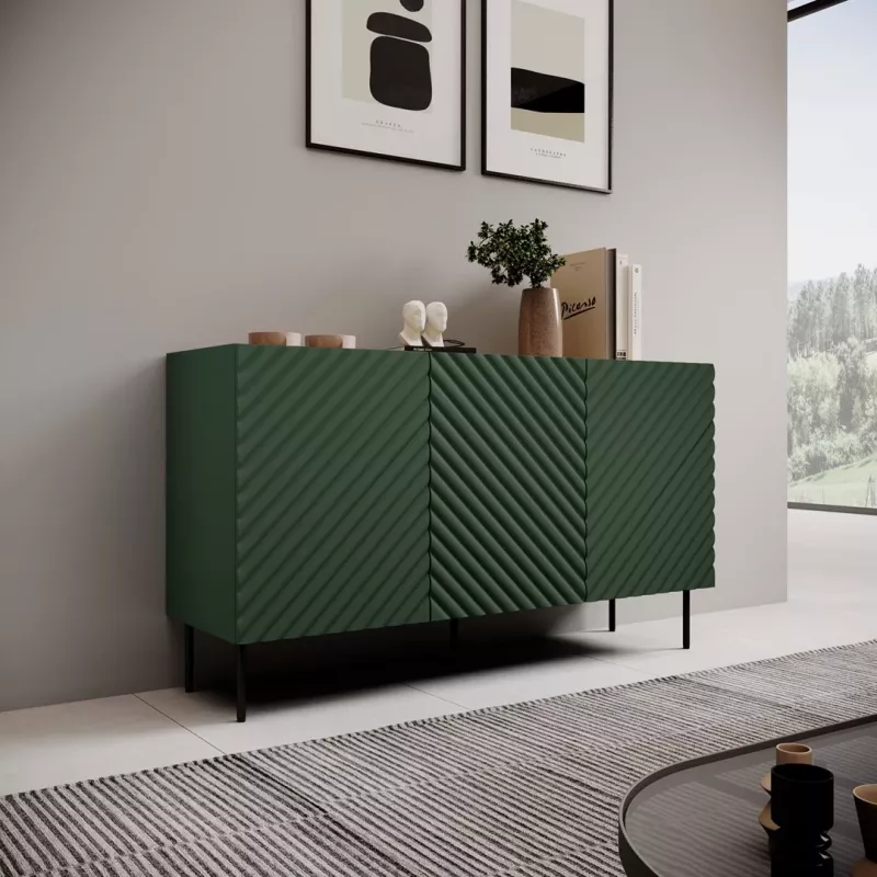 3D2SZ ONDA kumode 150x45xH85 zaļš