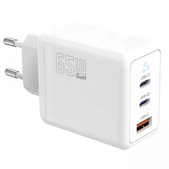 Lādētājs TB AZTBXUL3USB65WW — 65W USB-C Power Delivery ar 2 portiem (1x USB-C, 1x USB-A)
