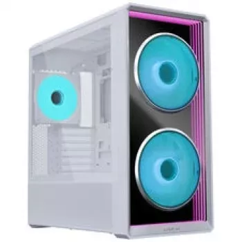 Lian Li LANCOOL 217 INF korpusa komplekts + HydroShift II LCD-S 360TL AIO + 3x UNI FAN SL-INF 120 Reverse Blade ventilators - Balts