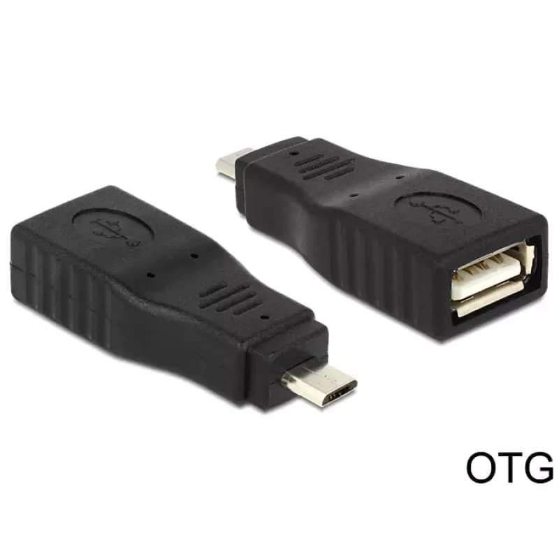 Dzimuma pārveidotājs Micro USB2.0-B uz USB2.0-A DeLOCK 65549