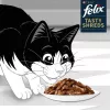 FELIX Tasty Shreds ar liellopu gaļu un vistu - 4x 80g