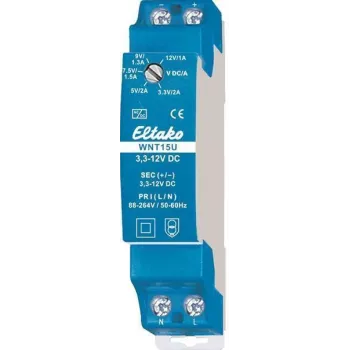 Rotācijas slēdzis Eltako 20000175, 1P, 230 V AC, 16 A, zils, 18 mm plats
