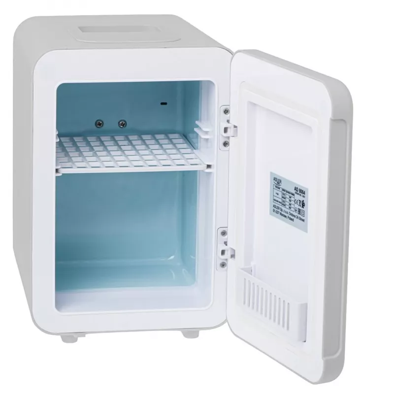 Mini ledusskapis Adler AD 8084G — pelēks, 4 L, 12V/230V, pārnēsājams