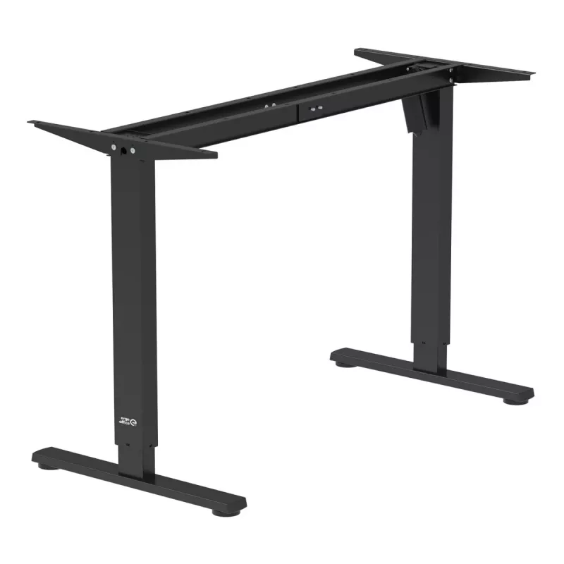 Ergo Office elektriski regulējams augstuma galds, max augstums 1160mm, max slodze 80kg, bez darba virsmas, melns, ER-400 B